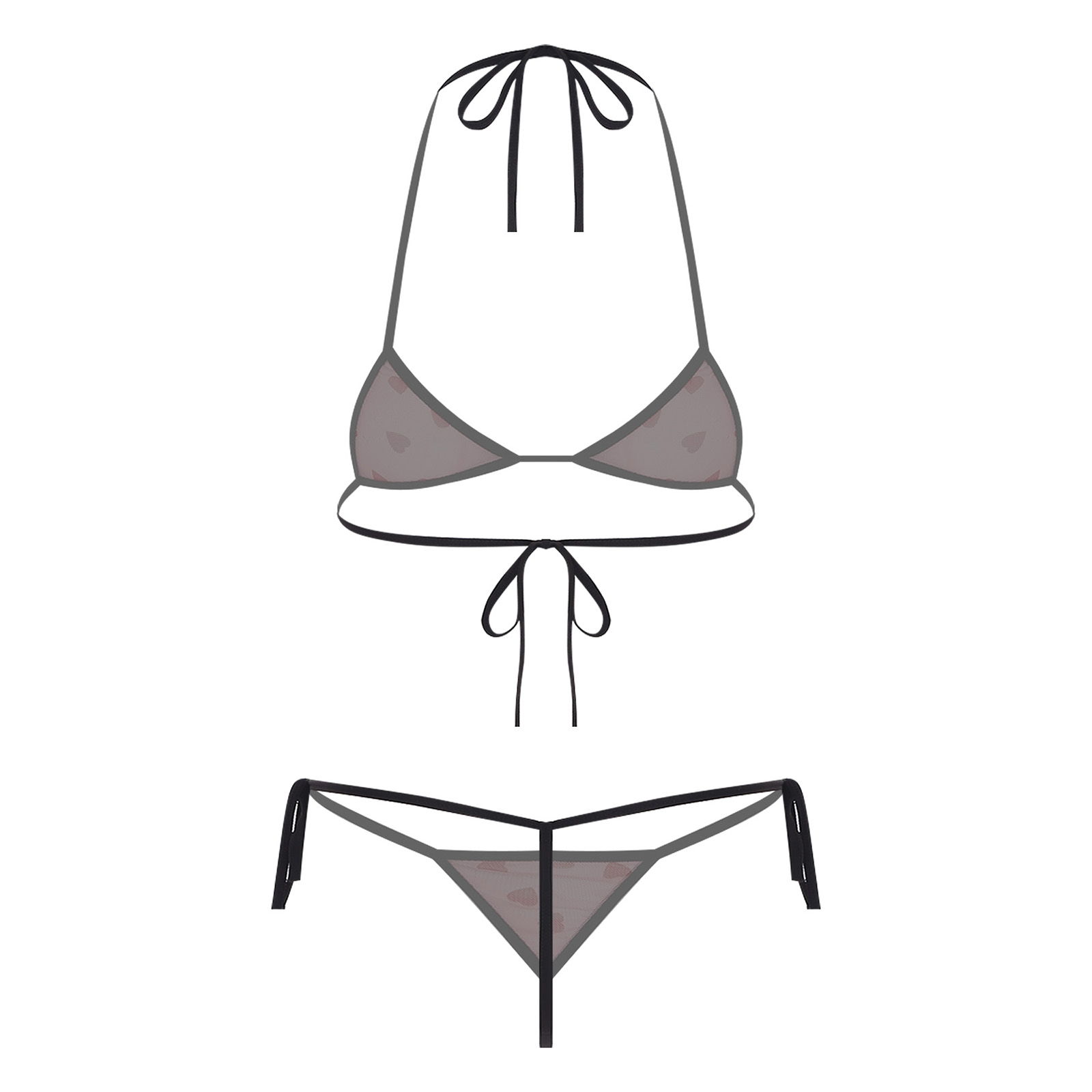 Womens Micro Mini Bikini Linge - مراجعة Sheer Bra Lace وسعره