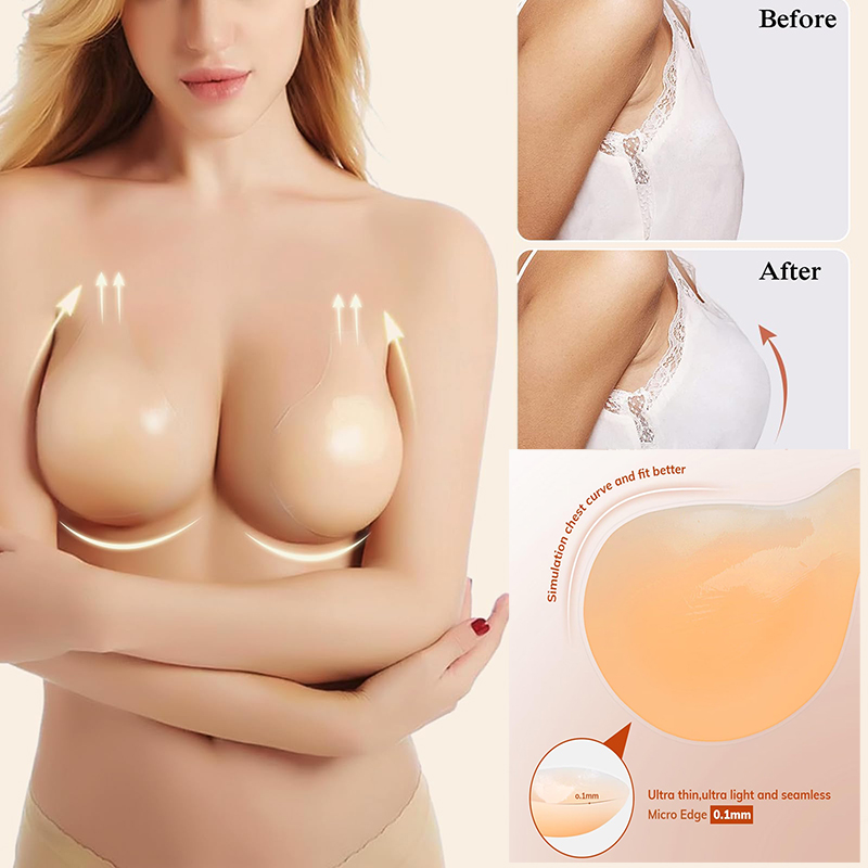 1/2 Pairs Women Sticky Bra Pus - مراجعة Backless Bra Sticky وسعره
