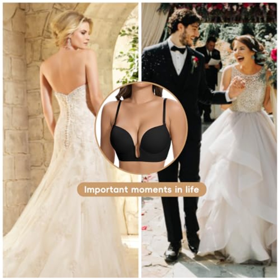 JOYSHAPER Plunge Bras for Wome - مراجعة Plunge Bra Push Up وسعره
