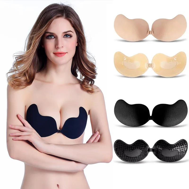 Sexy Women's bra Invisible Pus - مراجعة Backless Bra Sticky وسعره