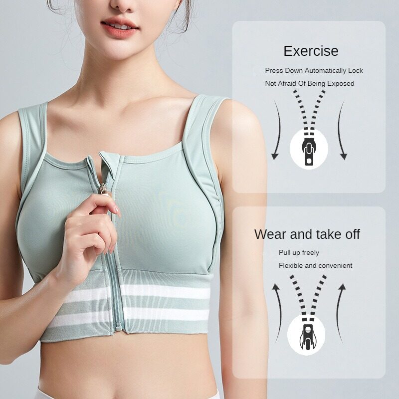 Sports Bras Zip Front For Wome - مراجعة Full Coverage Bra وسعره