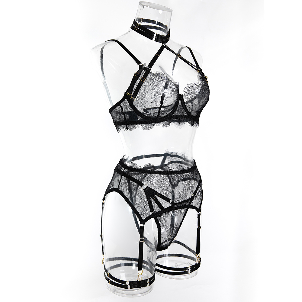 Sexy Lace Erotic Set Women See - مراجعة Sheer Bra Lace وسعره