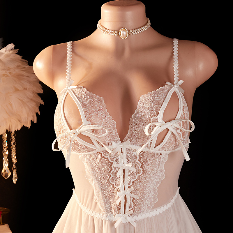 Transparent Sexy Woman Lingeri - مراجعة Lace Bralette Set وسعره