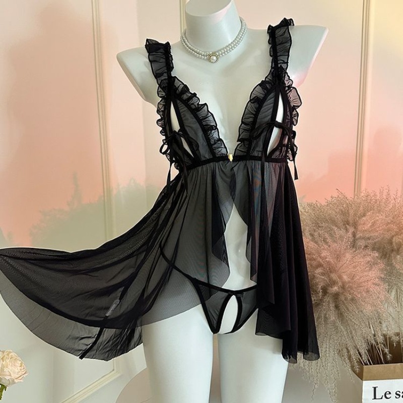Women Pajamas Set Lace Open Br - مراجعة Lace Bralette Set وسعره