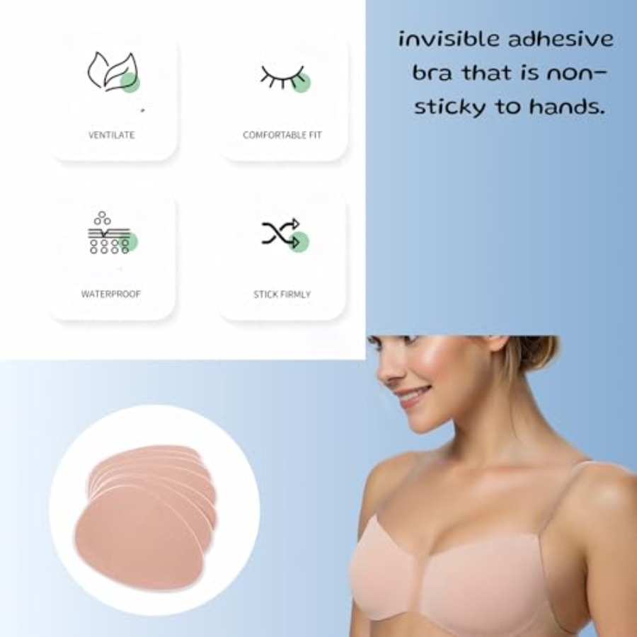 Plus Size Invisible Adhesive S - مراجعة Strapless Bra Adhesive وسعره