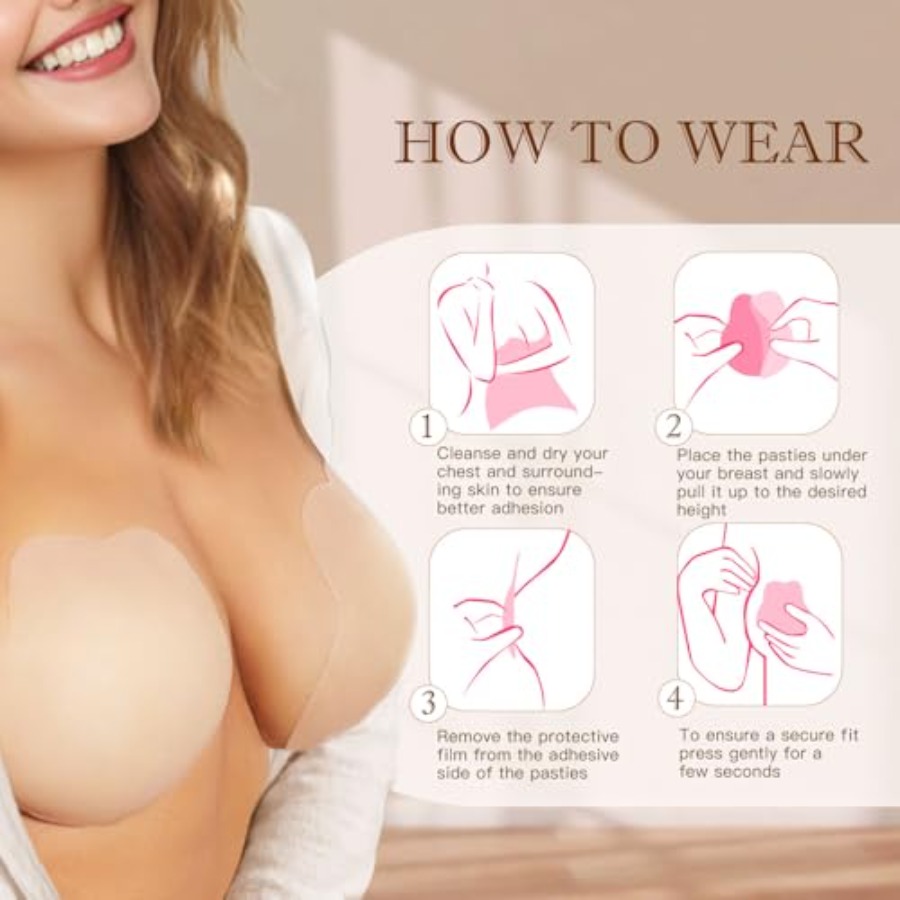 Zacca Sticky Bra for Women, Ad - مراجعة Push Up Bra Silicone وسعره