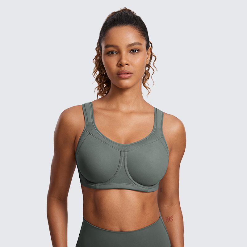 SYROKAN Women Sports bras High - مراجعة Full Coverage Bra وسعره