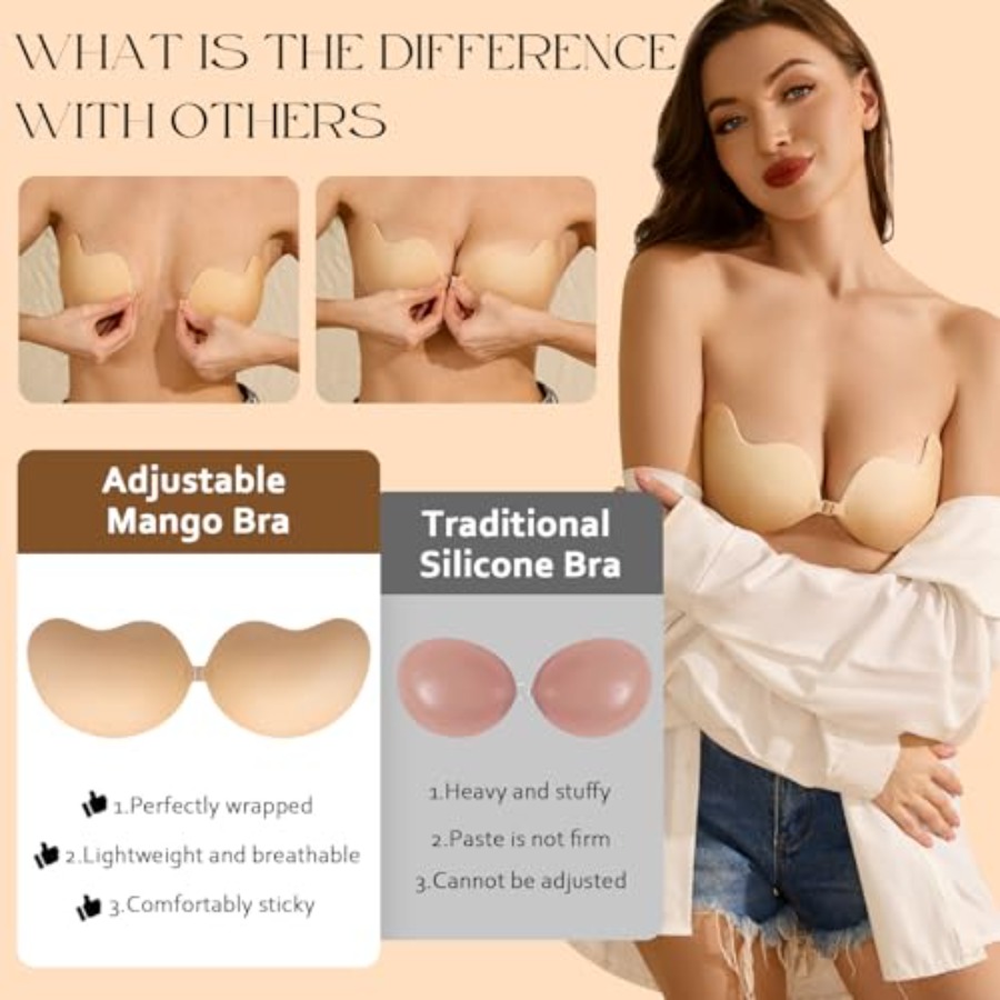 EIDOS Strapless Backless Stick - مراجعة Push Up Bra Silicone وسعره